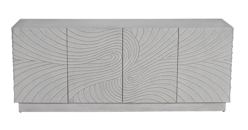 Cavalier Wood White Sideboard-Sideboards-Noir-LOOMLAN