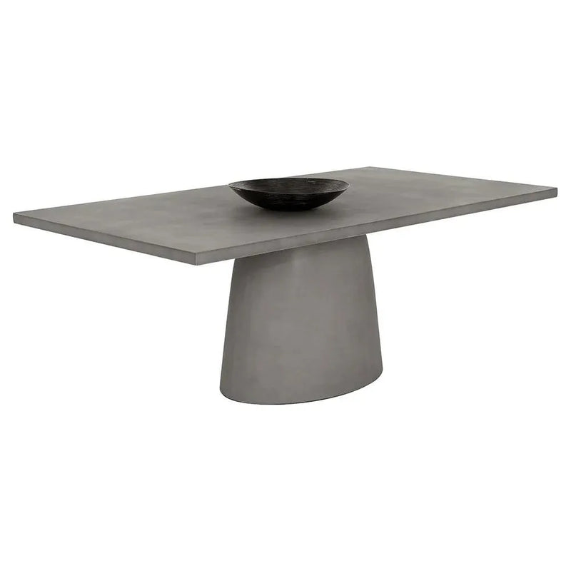 Cavallini Dining Table - Sleek Light Grey Concrete-Outdoor Dining Tables-SUNPAN-LOOMLAN