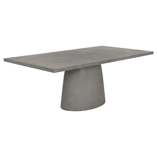 Cavallini Dining Table - Sleek Light Grey Concrete-Outdoor Dining Tables-SUNPAN-LOOMLAN