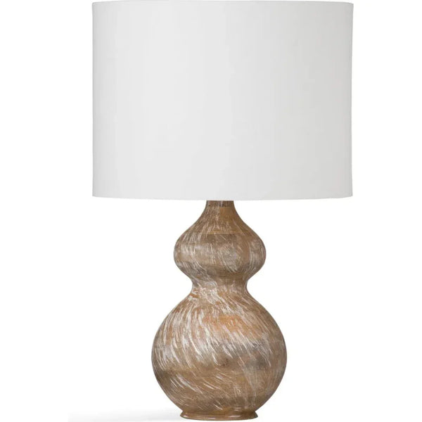 Caveette Wood Brown Table Lamp - LOOMLAN - Bassett Mirror - Table Lamps