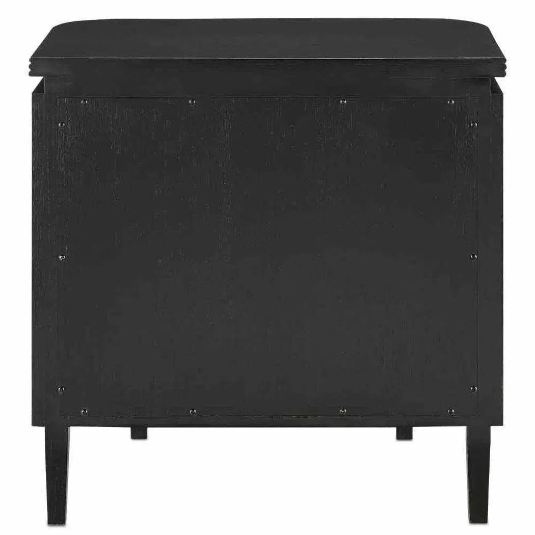 Caviar Black Antique Brass Briallen Accent Cabinet