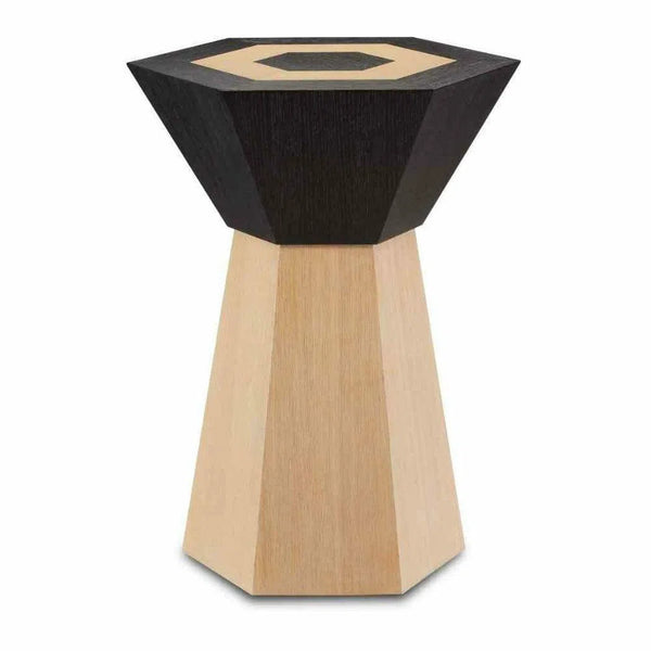 Caviar Black Arrow Accent Table Beckwith Collection Side Tables LOOMLAN By Currey & Co
