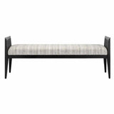 Caviar Black Teagan Ivory Bench