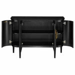 Caviar Cabinet Antique Brass Briallen Black Demi-Lune