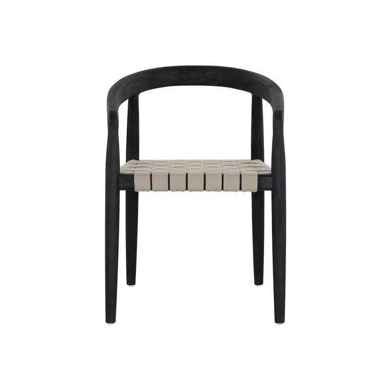 Cayman Dining Armchair Charcoal Teak Wood