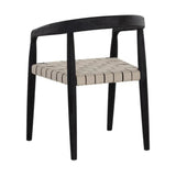 Cayman Dining Armchair Charcoal Teak Wood