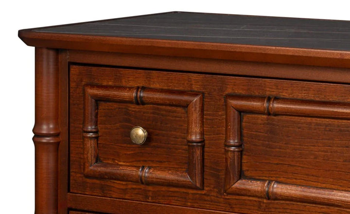 Cayman Wooden Brown Commode Chest - LOOMLAN - Sarreid - Chests