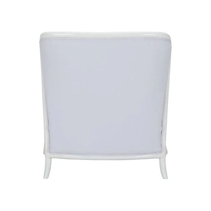 Cefalu Honeycomb Pattern White Lounge Chair - LOOMLAN - Wildwood - Accent Chairs