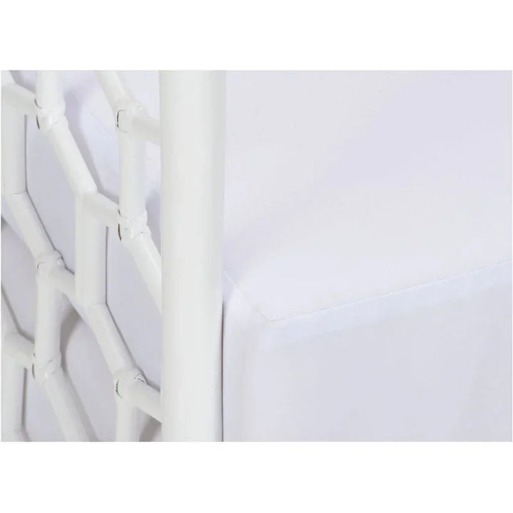 Cefalu Honeycomb Pattern White Lounge Chair - LOOMLAN - Wildwood - Accent Chairs