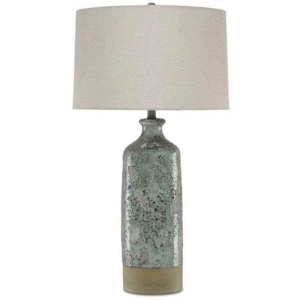Celadon Crackle Gray Stargazer Table Lamp Table Lamps LOOMLAN By Currey & Co