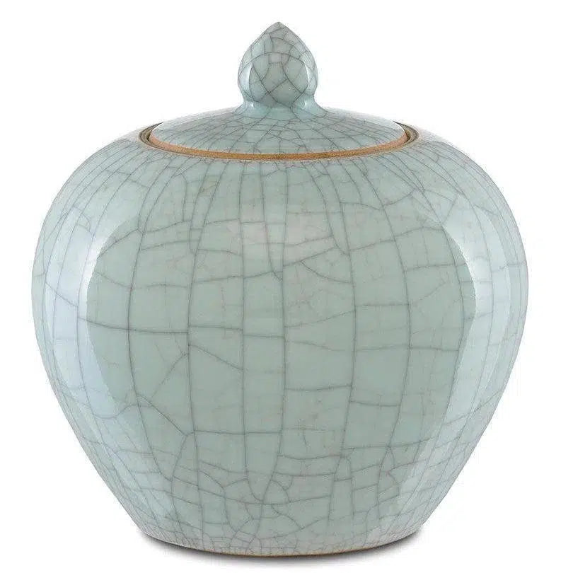 Celadon Crackle Maiping Ginger Jar