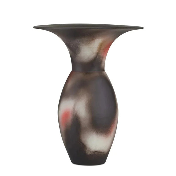 Celestial Porcelain Ombre Finish Large Vase - LOOMLAN - Currey & Co - Vases & Jars