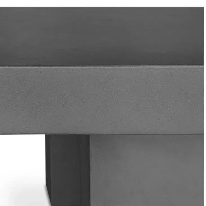 Cement Outdoor Dining Table Grey-Outdoor Dining Tables-Moe's Home-LOOMLAN