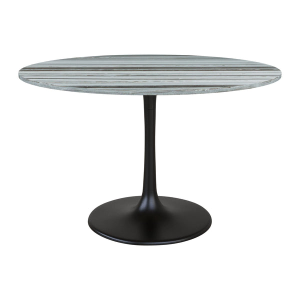 Central City Dining Table Gray & Black Dining Tables LOOMLAN By Zuo Modern