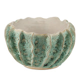 Ceramic Sunken Boat Oval Green Bowl