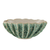 Ceramic Sunken Boat Oval Green Bowl