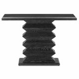 Ceruse Black Sayan Black Console Table Console Tables LOOMLAN By Currey & Co