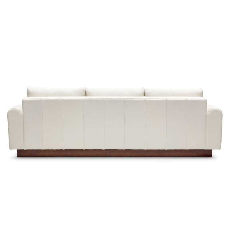 Cha Cha Stylish and Sustainable Custom Leather Sofa-Sofas & Loveseats-One For Victory-LOOMLAN
