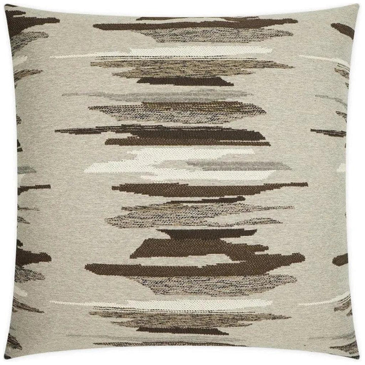 Chadsford Mocha Brown Large Throw Pillow Insert - LOOMLAN - D.V. Kap - Throw Pillows