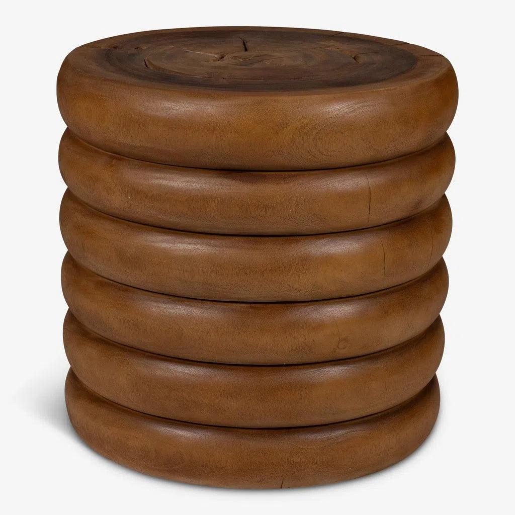 Chaiya Natural Solid Chamcha Wooden Side Table