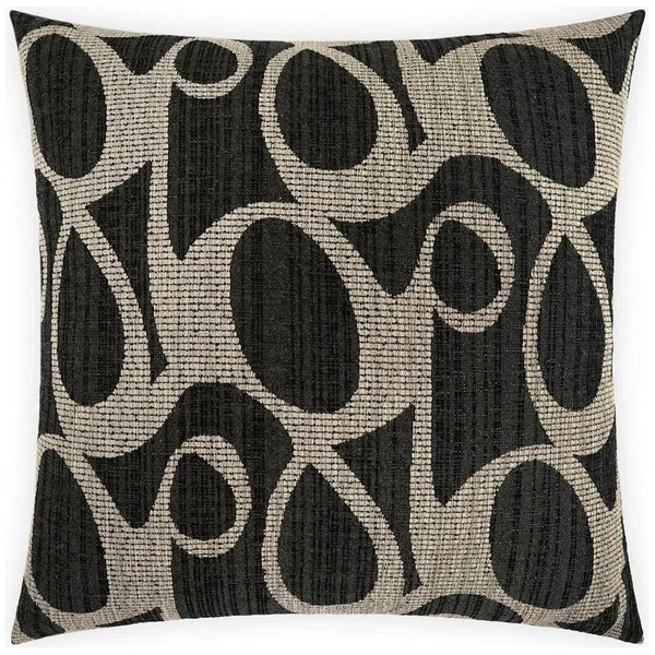 Chalamont Charcoal Black Throw Pillow Insert