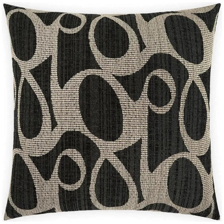 Chalamont Charcoal Black Throw Pillow Insert - LOOMLAN - D.V. Kap - Throw Pillows