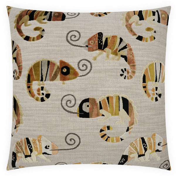 Chameleon Handcrafted Throw Pillow