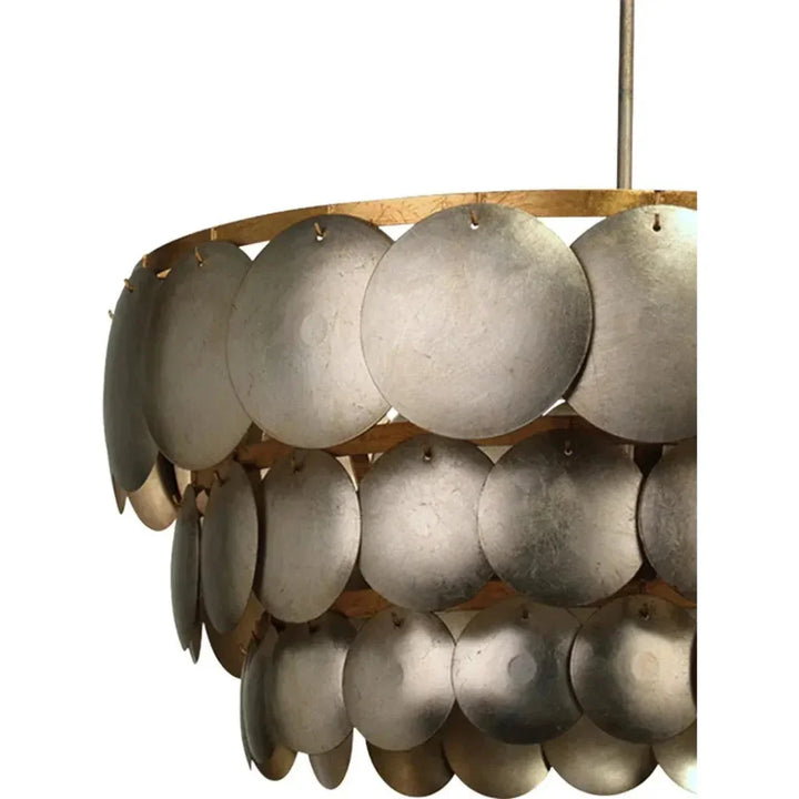 Champagne Iron Calypso Three Tier Chandelier - LOOMLAN - Jamie Young - Chandeliers