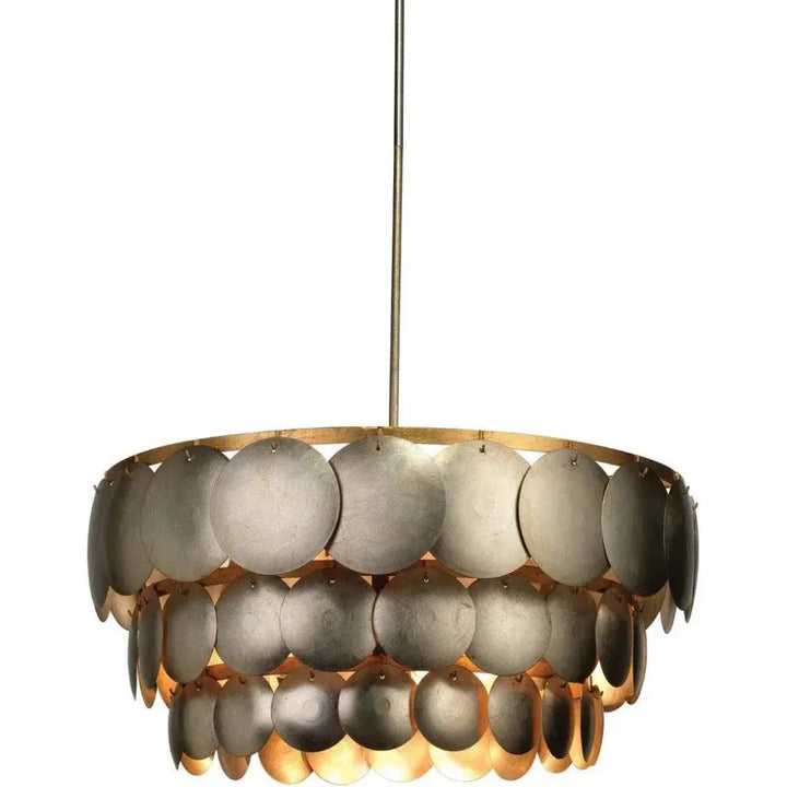 Champagne Iron Calypso Three Tier Chandelier - LOOMLAN - Jamie Young - Chandeliers