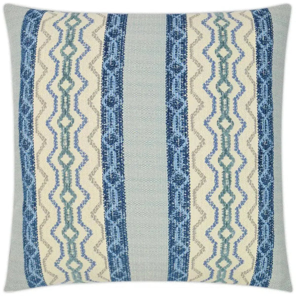 Chandler Waterfall Blue Throw Pillow Insert - LOOMLAN - D.V. Kap - Throw Pillows