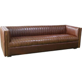 Channel Sofa - Camel Brown Sofas & Loveseats LOOMLAN By LH Imports