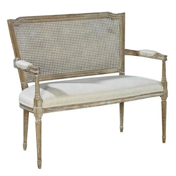 Channing Settee Bedroom Bench with Back - LOOMLAN - Furniture Classics - Bedroom Benches