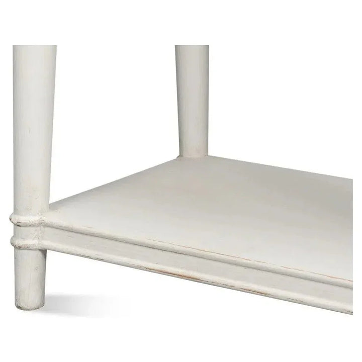Chantal Console Table Drawers & Storage Antique White - LOOMLAN - Sarreid - Console Tables