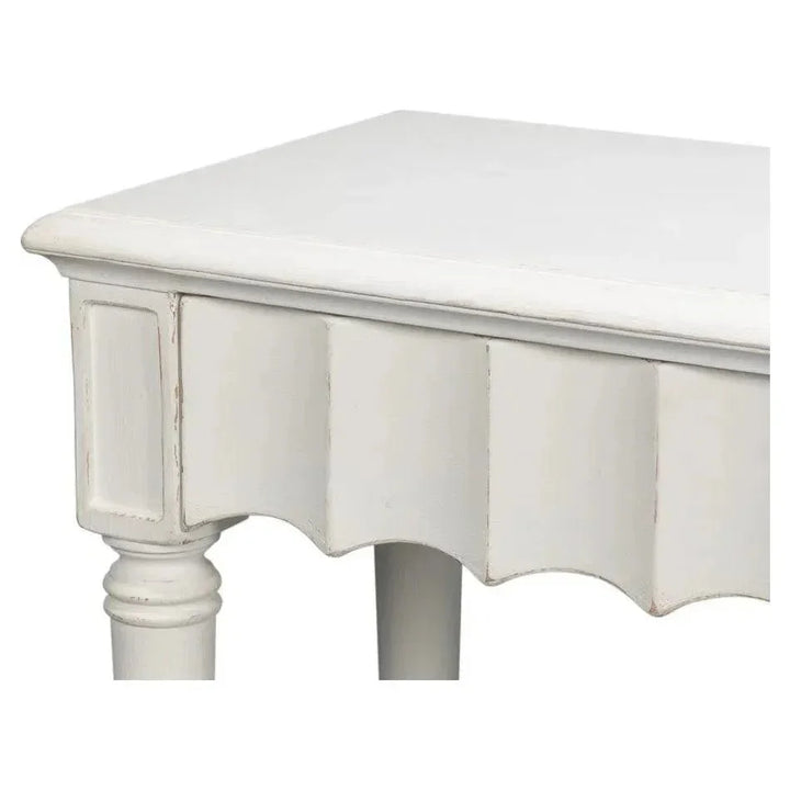Chantal Console Table Drawers & Storage Antique White - LOOMLAN - Sarreid - Console Tables