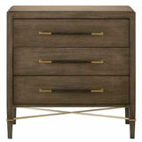 Chanterelle Coffee Champagne Verona Brown Chest Accent Cabinet Accent Cabinets LOOMLAN By Currey & Co