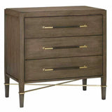 Chanterelle Coffee Champagne Verona Brown Chest Accent Cabinet Accent Cabinets LOOMLAN By Currey & Co
