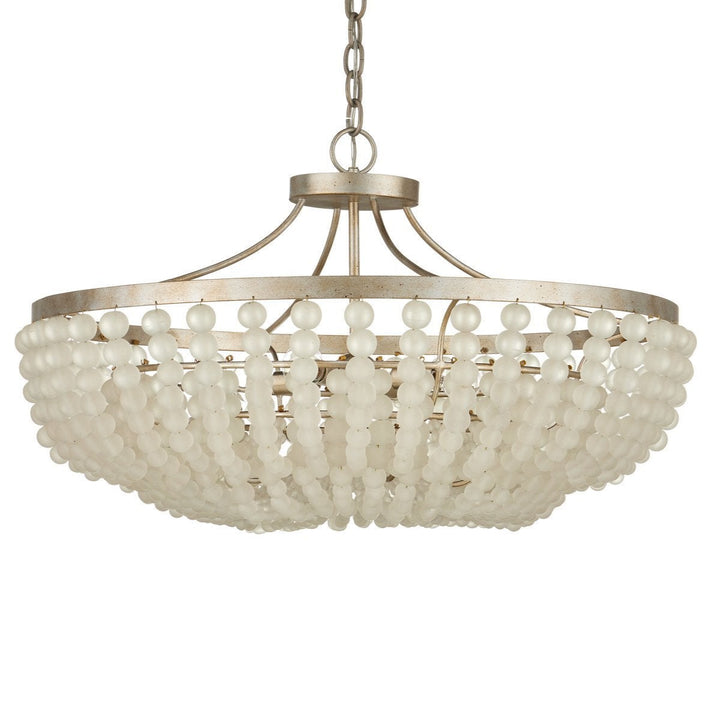 Chanteuse Iron Frame Semi-Flush Mount-Flush Mounts-Currey & Co-LOOMLAN