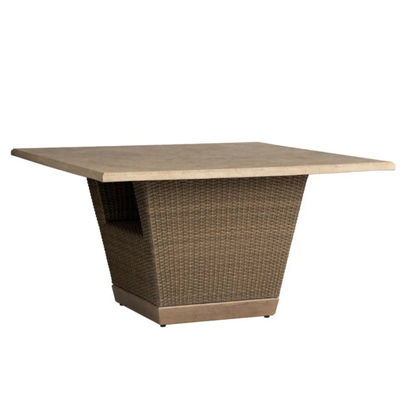 Charisma Aluminum Square Outdoor Dining Table-Outdoor Dining Tables-Lloyd Flanders-LOOMLAN