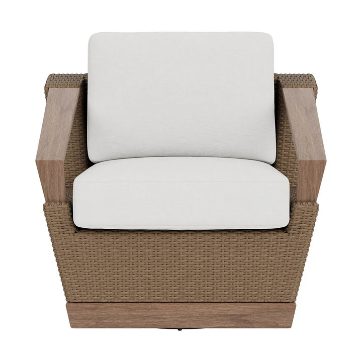 Charisma Aluminum Swivel Outdoor Lounge Chair-Outdoor Lounge Chairs-Lloyd Flanders-LOOMLAN