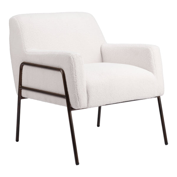 Charleston Accent Chair Cream-Club Chairs-Zuo Modern-LOOMLAN