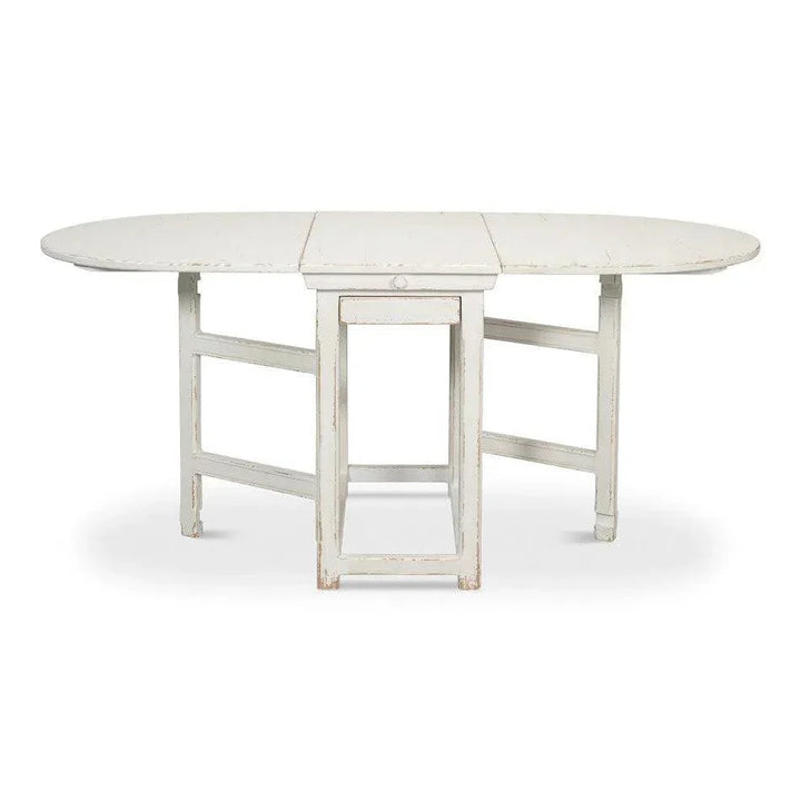 Charlie's Woodenhinge Dropleaf Table-Dining Tables-Sarreid-LOOMLAN