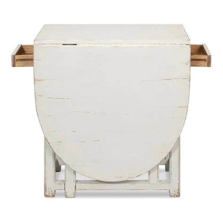 Charlie's Woodenhinge Dropleaf Table-Dining Tables-Sarreid-LOOMLAN