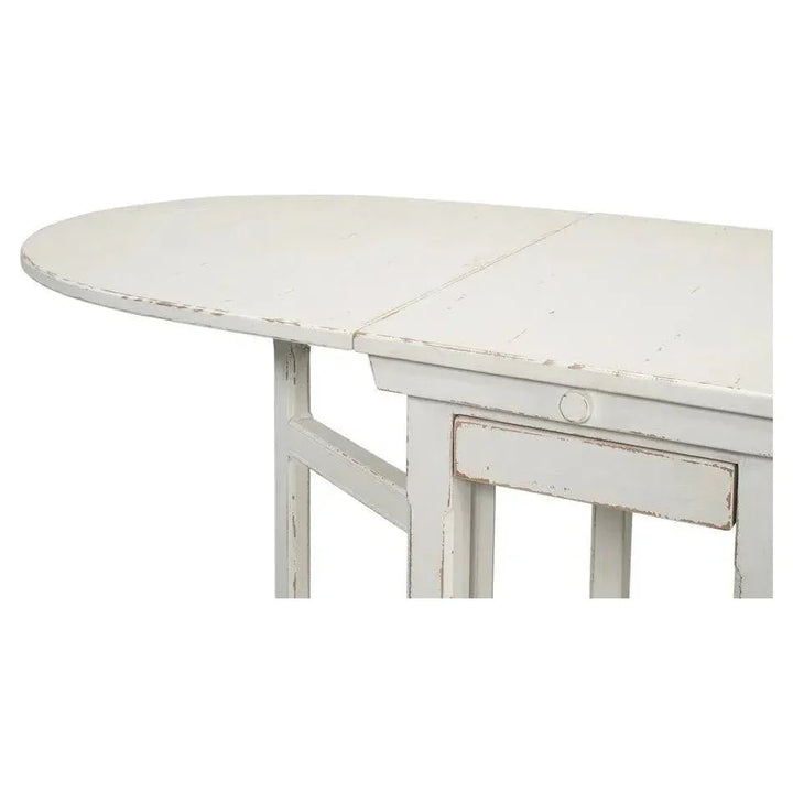 Charlie's Woodenhinge Dropleaf Table-Dining Tables-Sarreid-LOOMLAN