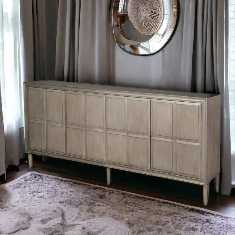 Chateau Gray Counterpoint Gray Credenza Sideboards LOOMLAN By Currey & Co