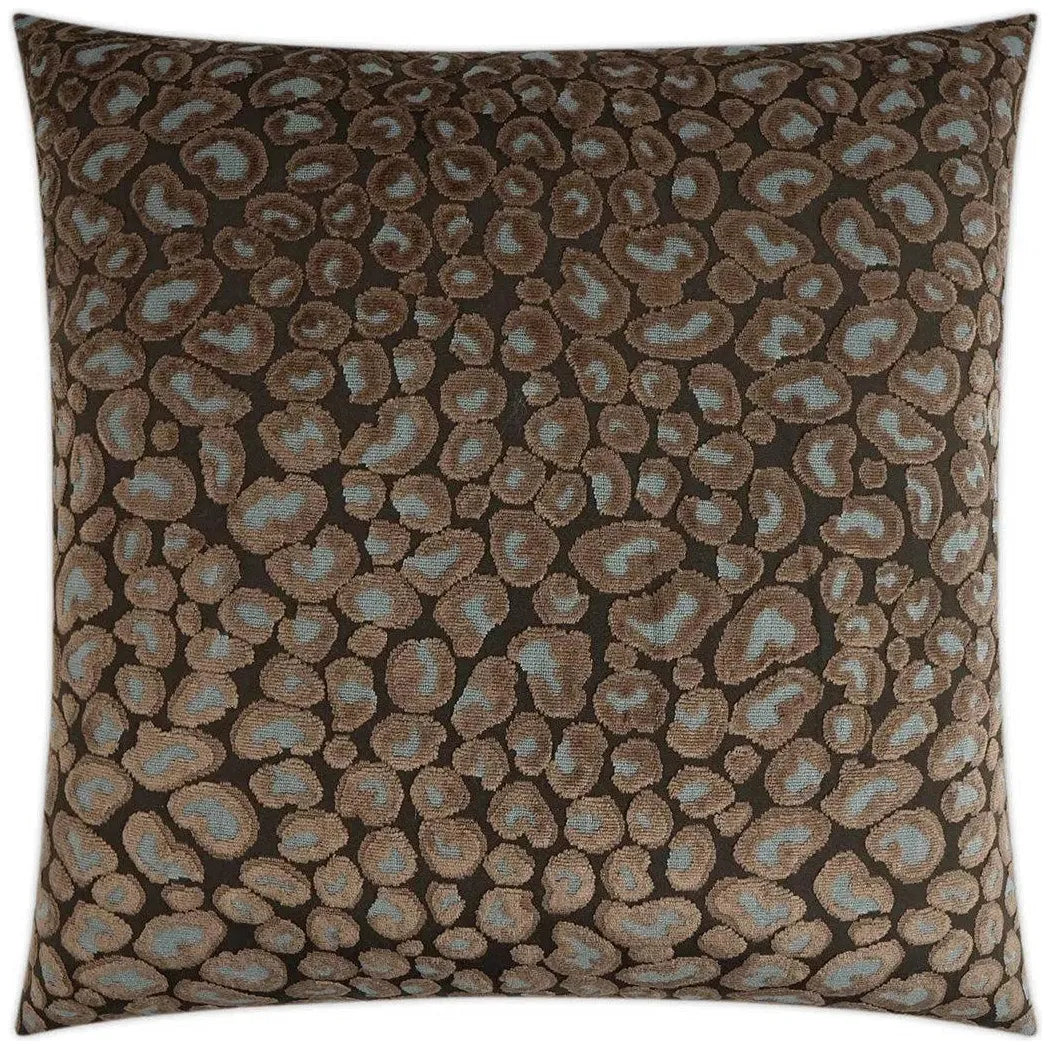 Cheetah Moonshadow Chocolate Brown Throw Pillow Insert