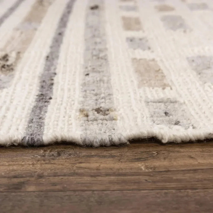 Chef Stripe Silver Area Rugs For Living Room - LOOMLAN - LOOMLAN - Area Rugs