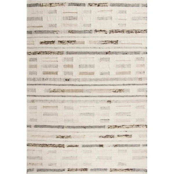 Chef Stripe Silver Area Rugs For Living Room - LOOMLAN - LOOMLAN - Area Rugs