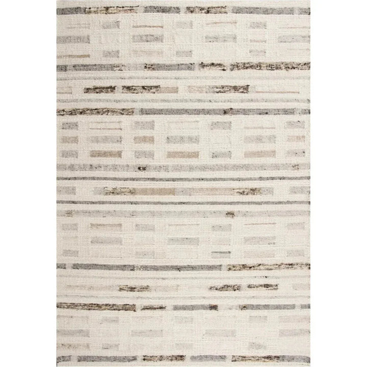 Chef Stripe Silver Area Rugs For Living Room - LOOMLAN - LOOMLAN - Area Rugs