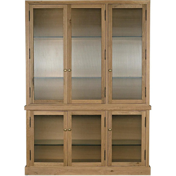 Chester Hutch Curio Buffet Cabinet Glass Doors