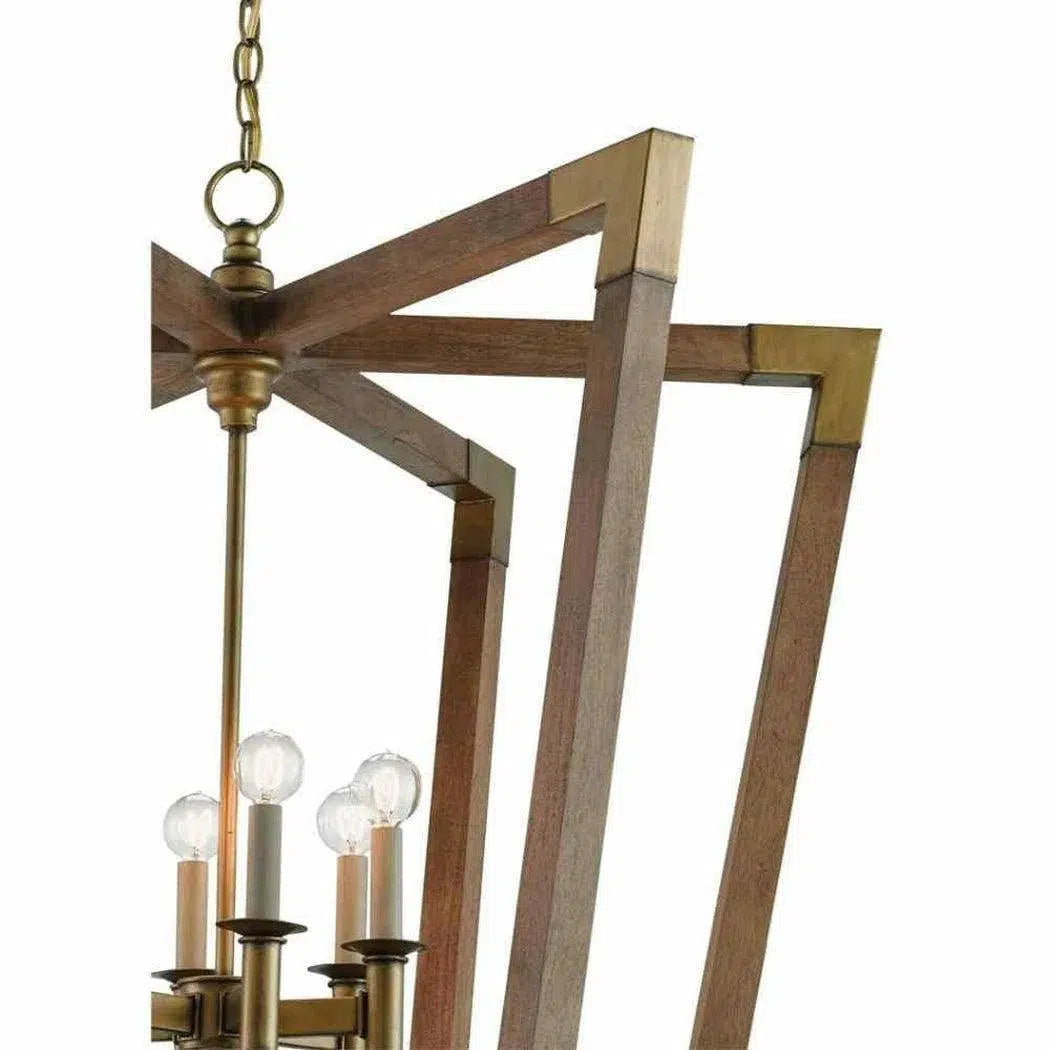 Chestnut Brass Bastian Large Lantern